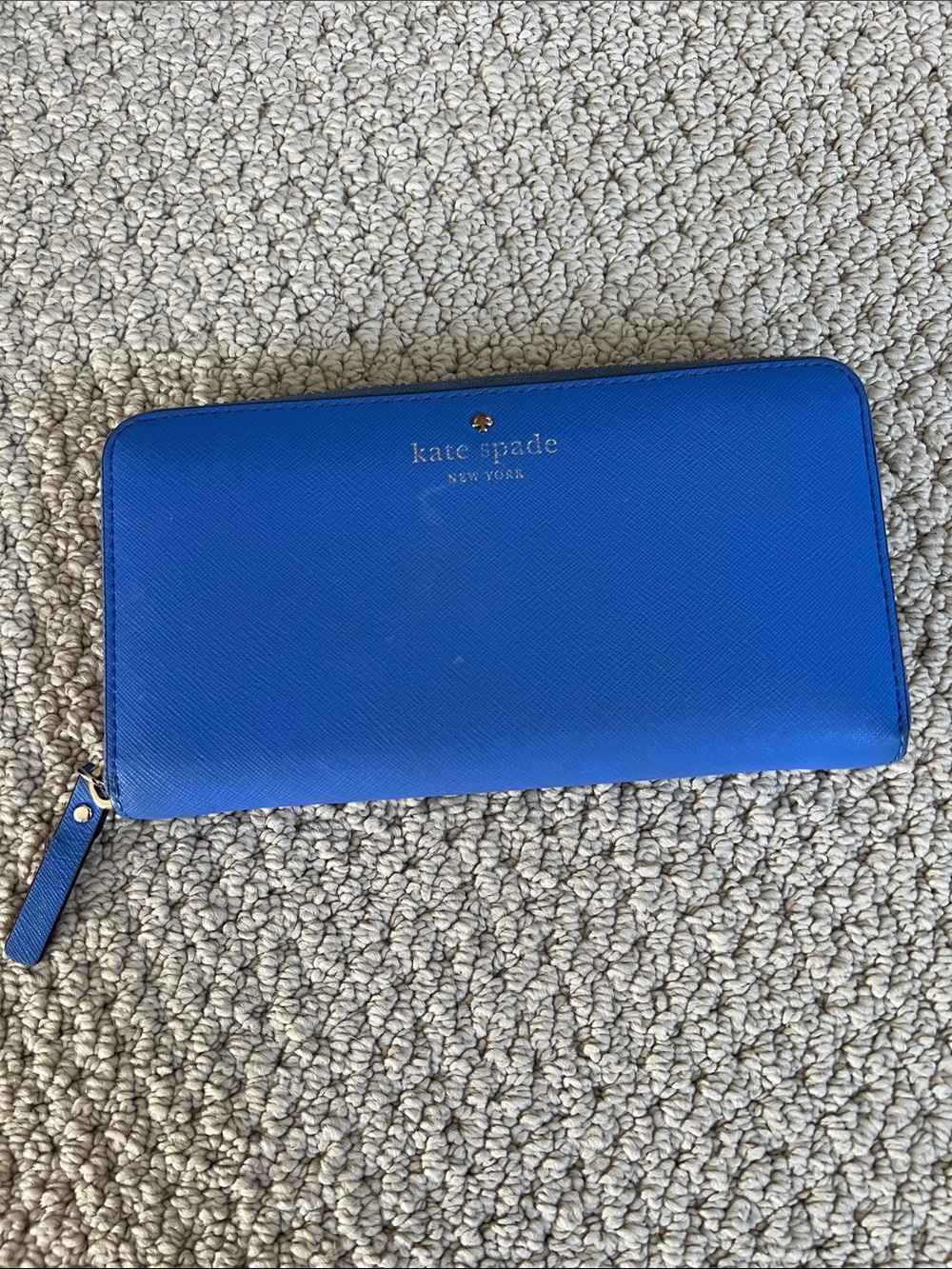 kate spade Electric Royal Blue Zip Around Wallet